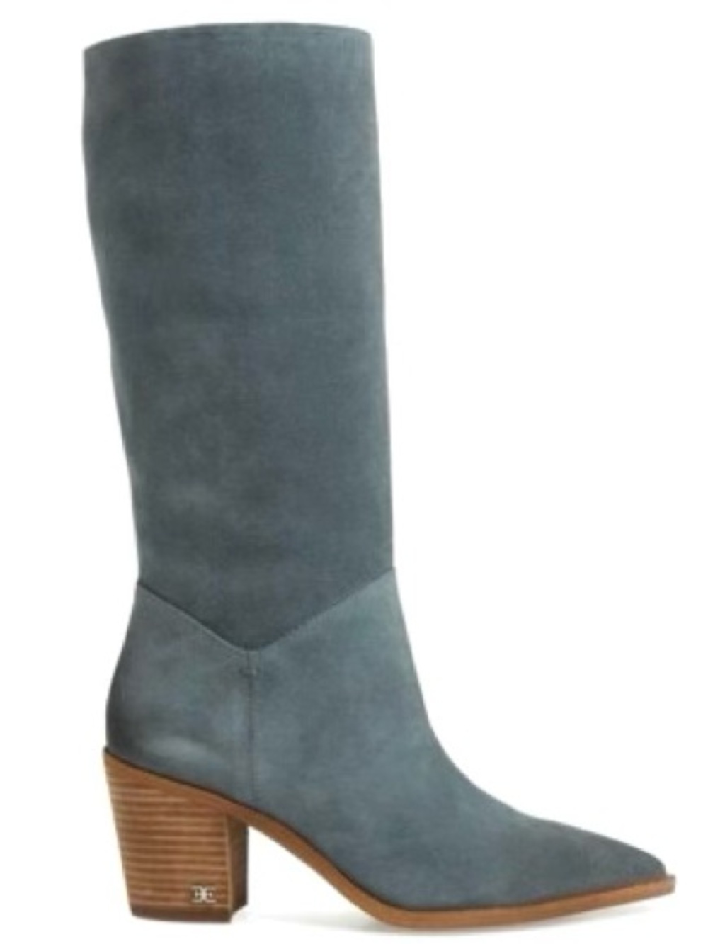 NIB Sam Edelman grey suede mid calf Leahla boots 8.5